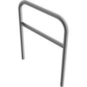 Protective bar made of steel tubing |  60 x 2.5 mm | with crossbar | total width: 1000 mm | total height: 1200 mm | hot-dip galvanized